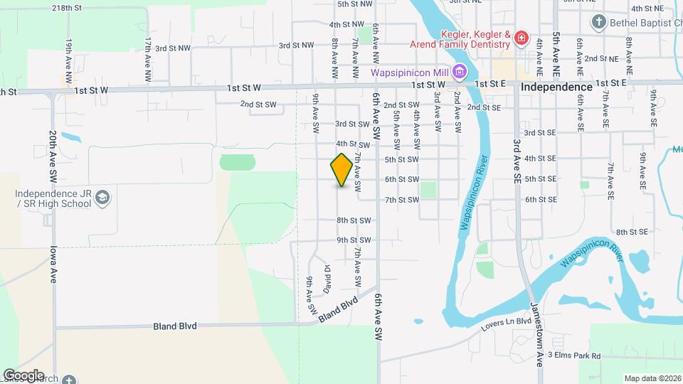 608 8th Ave SW Map and Location Details