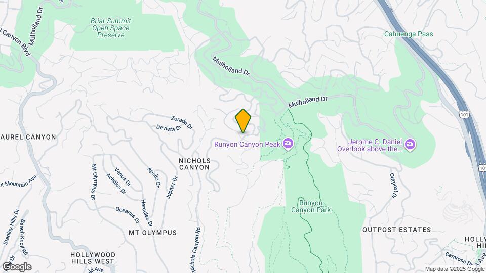 2601 Nichols Canyon Rd Map and Location Details