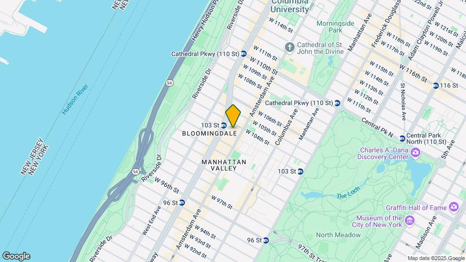 205 W 103rd St Map and Location Details