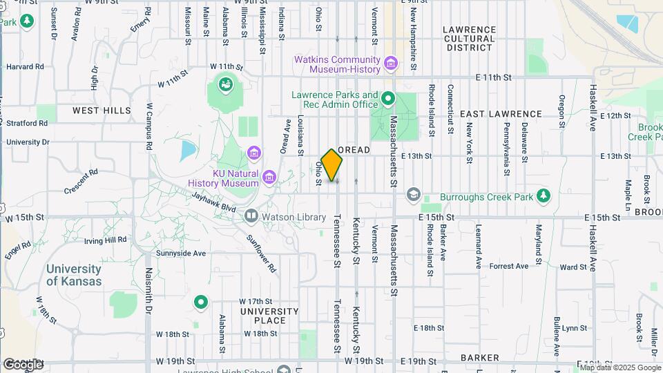 1343 Tennessee St Map and Location Details