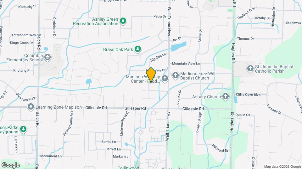 288 Big Oak Ln Map and Location Details
