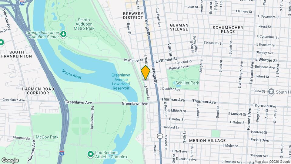 986 S Front St Map and Location Details