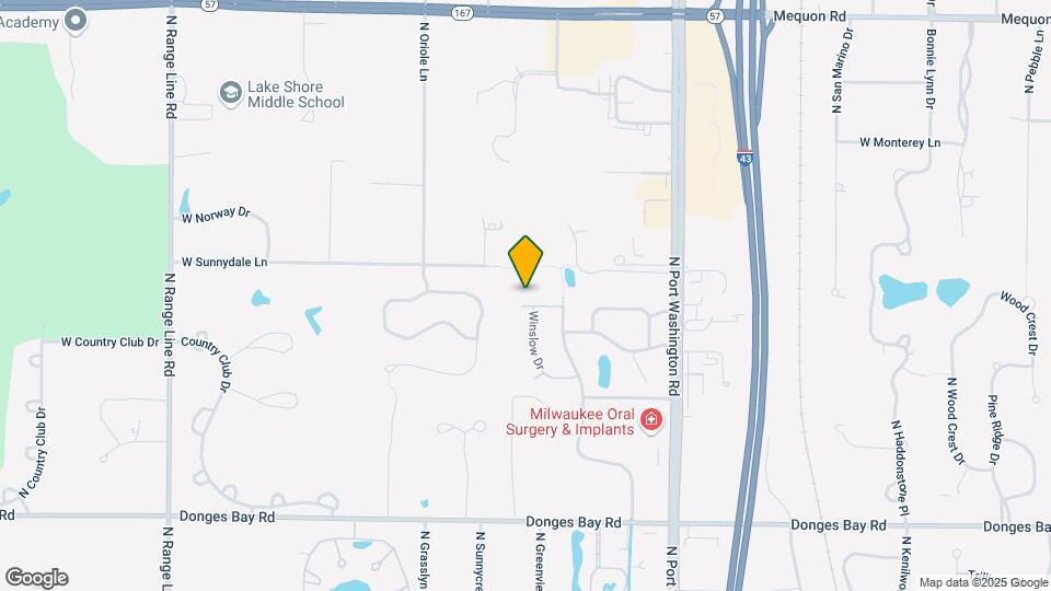 1720 W Bradford Dr, Unit Mequon Concord Place Cond Map and Location Details