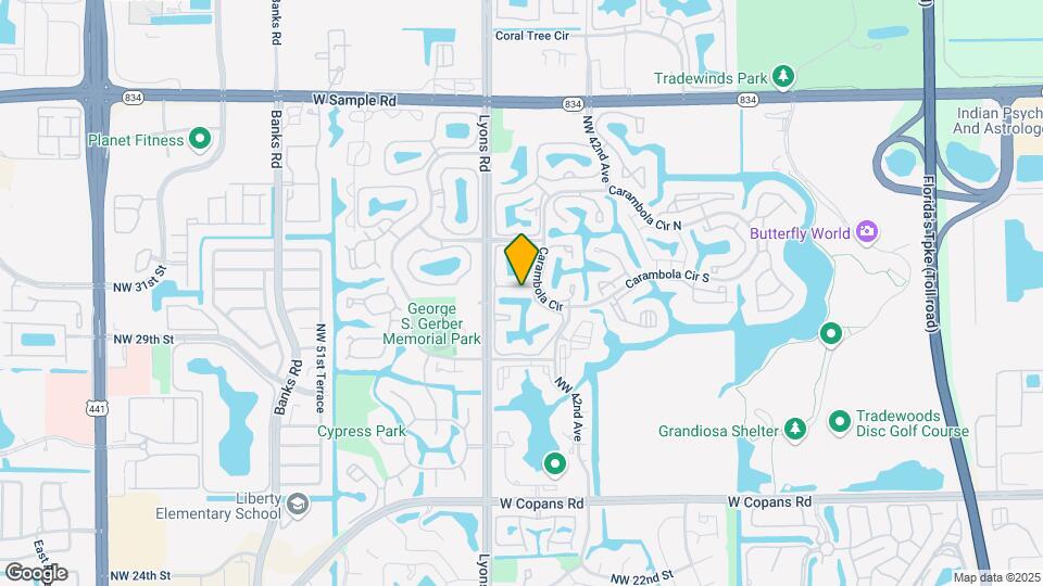 3473 Carambola Cir S Map and Location Details