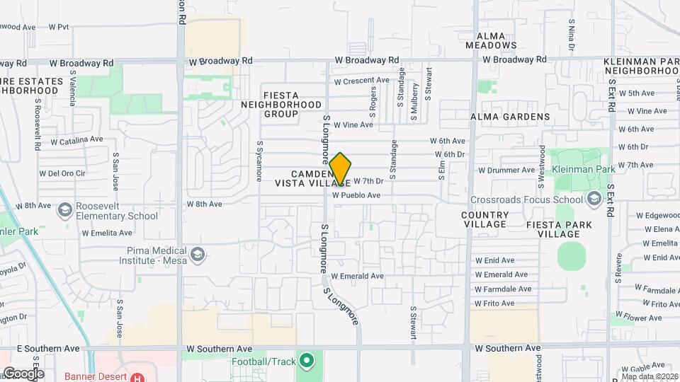 1536 W Pueblo Ave Map and Location Details