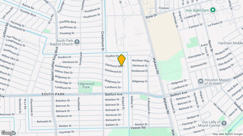 6058 Glenhurst Dr Map and Location Details