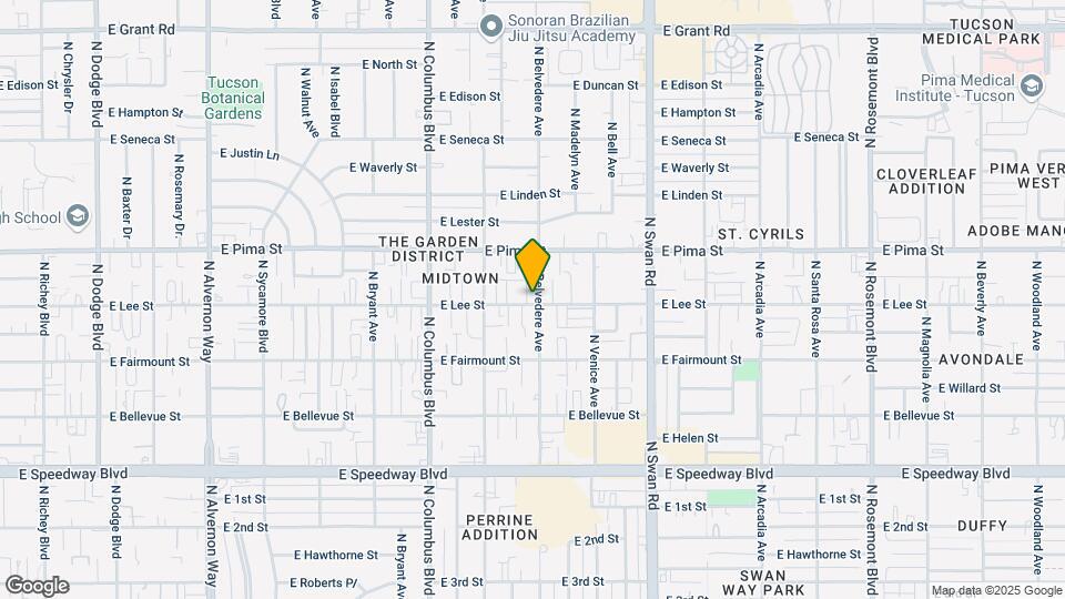 1609 N Belvedere Ave Map and Location Details