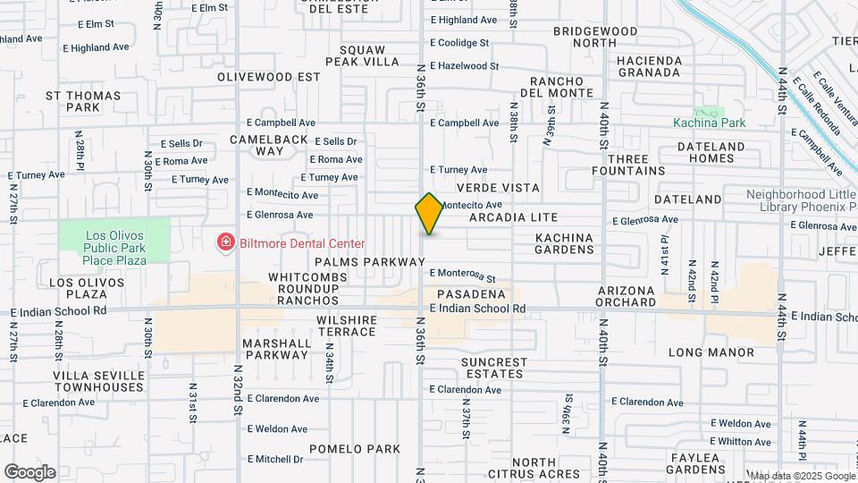 4225 N 36th St Map and Location Details