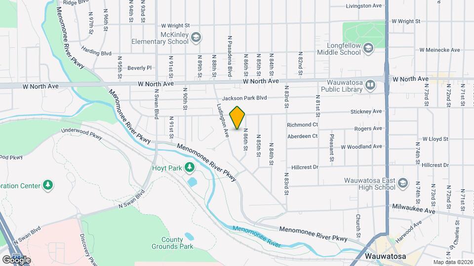 8627 Ludington Ct Map and Location Details