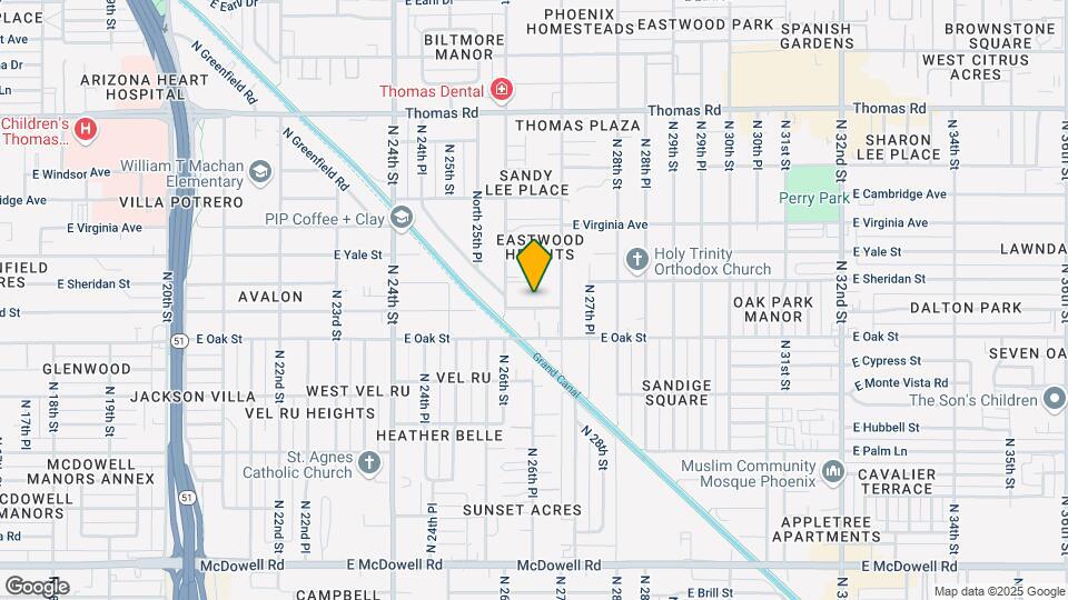 2630 E Harvard St Map and Location Details