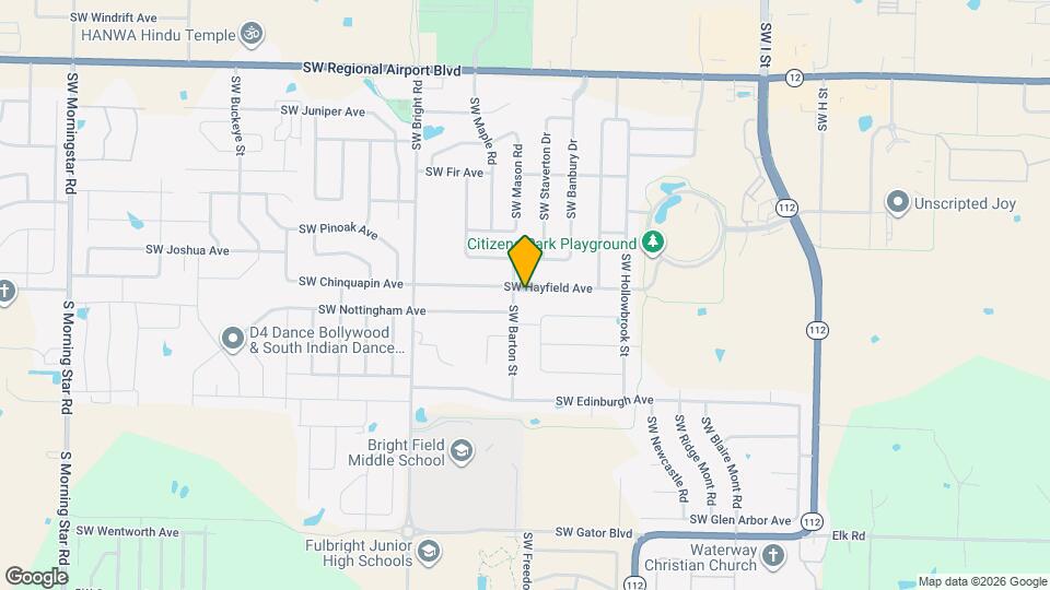 1705 SW Hayfield Ave Map and Location Details