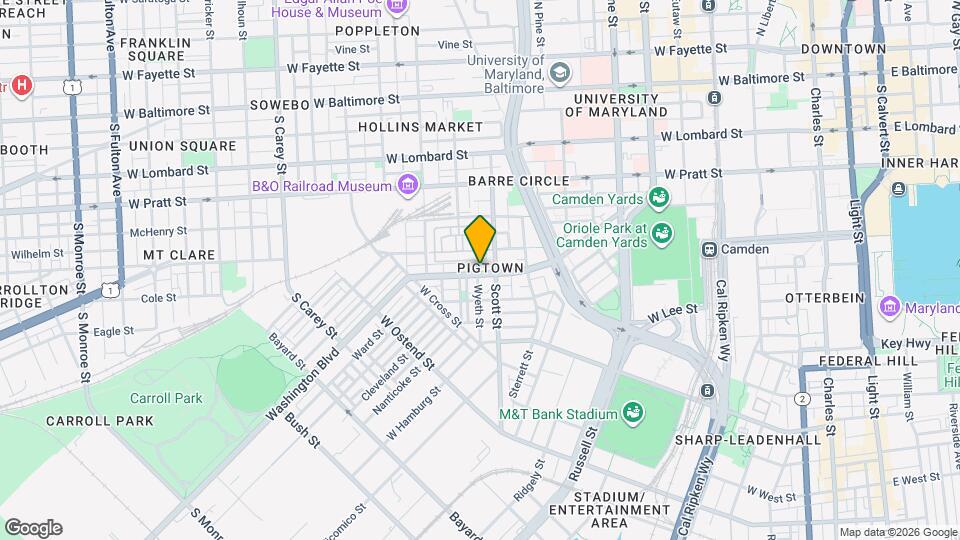 822 Washington Blvd Mapa y Detalles de la Ubicación