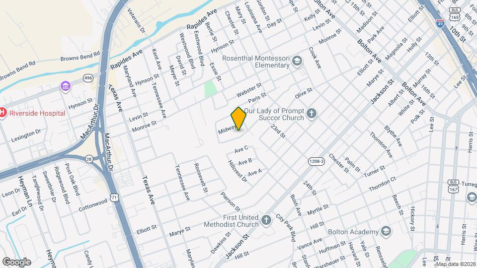 2418 Alma St Map and Location Details