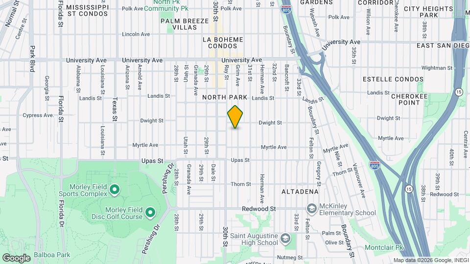 3558 Grim Ave Map and Location Details