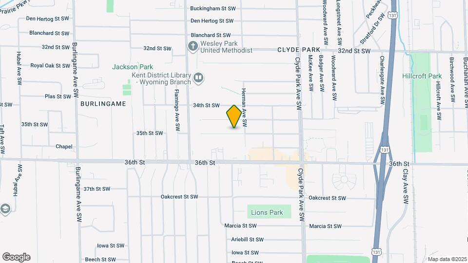 1027 35th St SW Map and Location Details