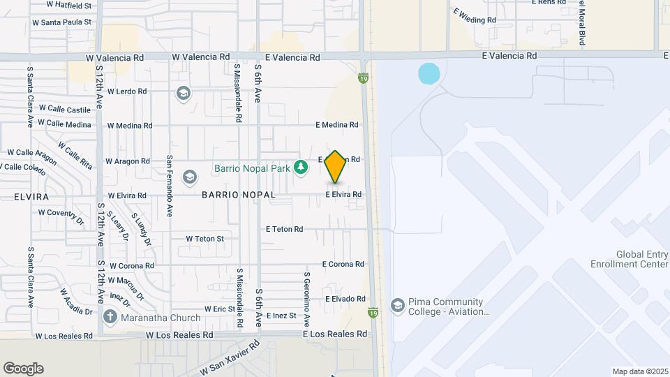 335 E Elvira St Mapa y Detalles de la Ubicación