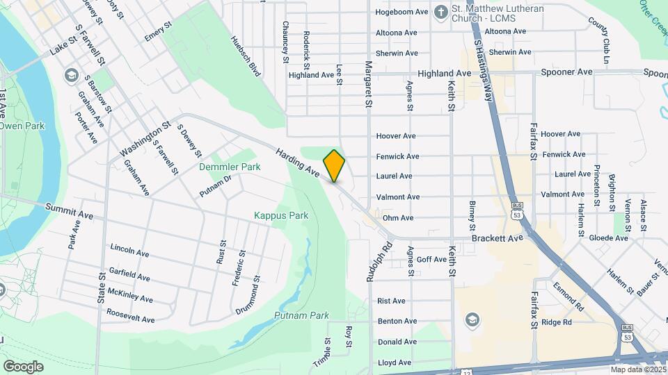 1501-1503 Harding Ave Map and Location Details