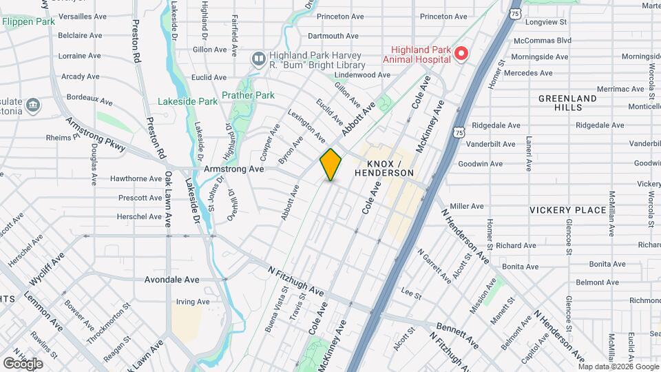 3408 Armstrong Ave Map and Location Details