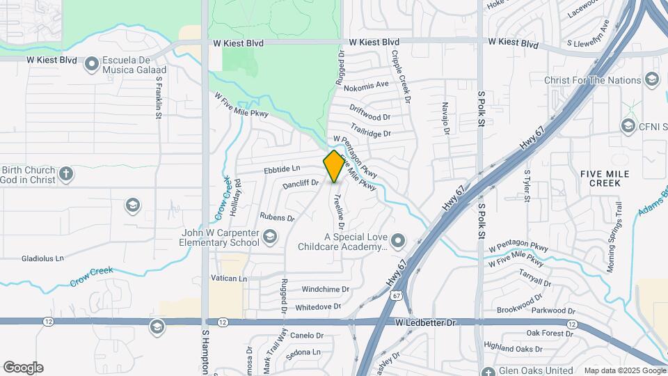 3829 Treeline Dr Map and Location Details