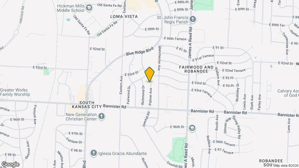 9310 Palmer Ave Mapa y Detalles de la Ubicación