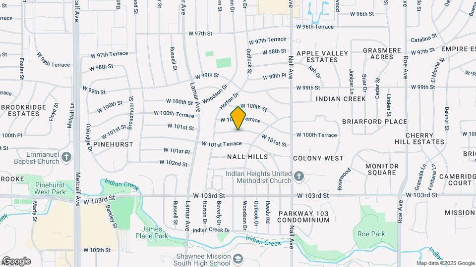 5817 W 101st St Map and Location Details