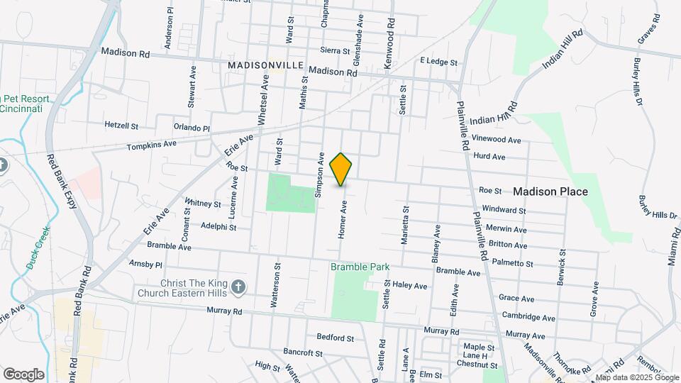 4523 Homer Ave, Unit Unit 1 Map and Location Details