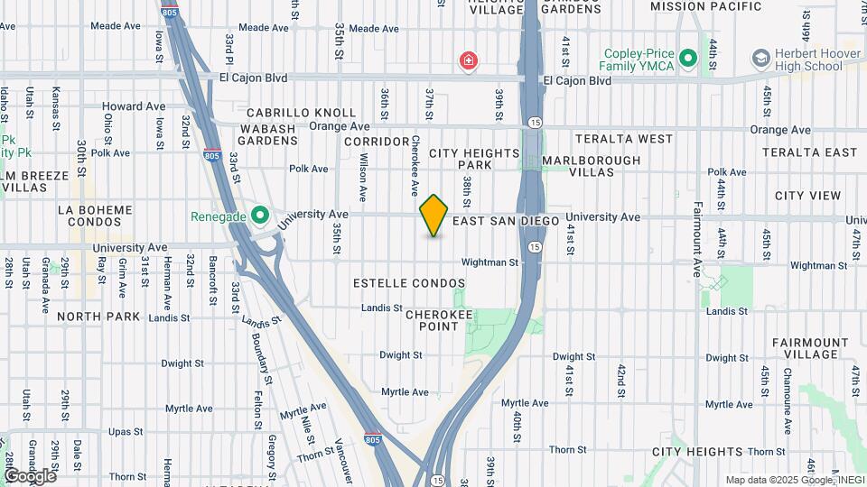 3838 37th St Map and Location Details