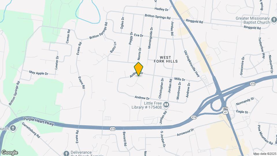 403 Athena Dr Map and Location Details