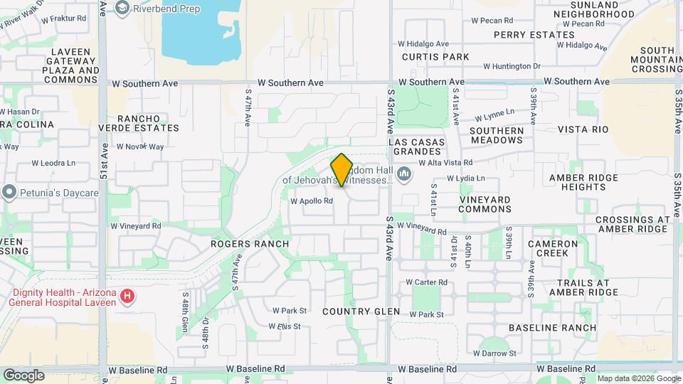 6550 S 44th Ave Map and Location Details