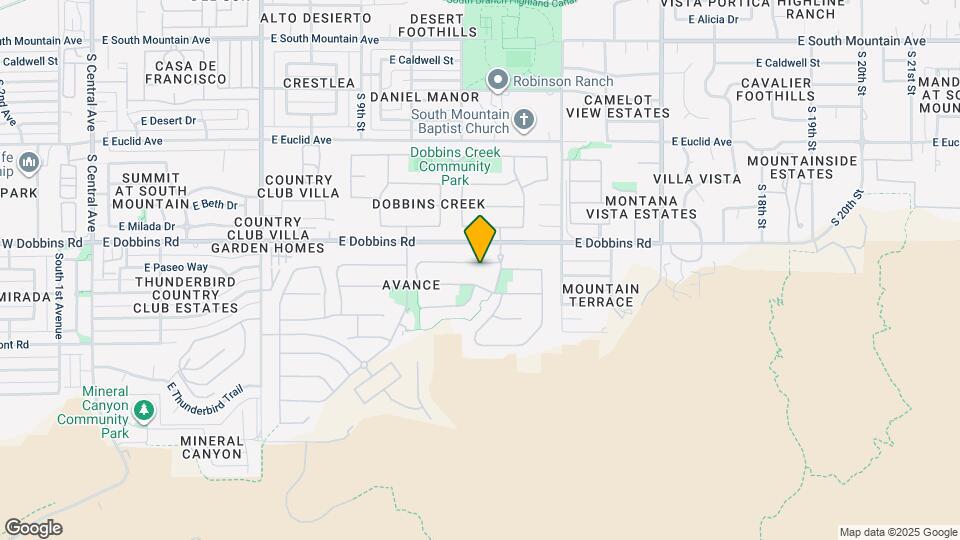 1221 E Paseo Way Map and Location Details