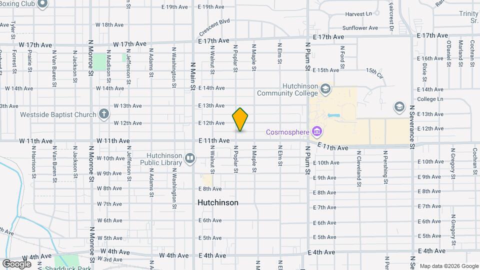 204 E 11th Ave Map and Location Details