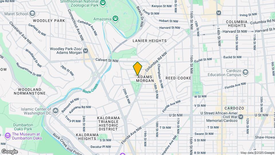 1843 Mintwood Pl NW Map and Location Details