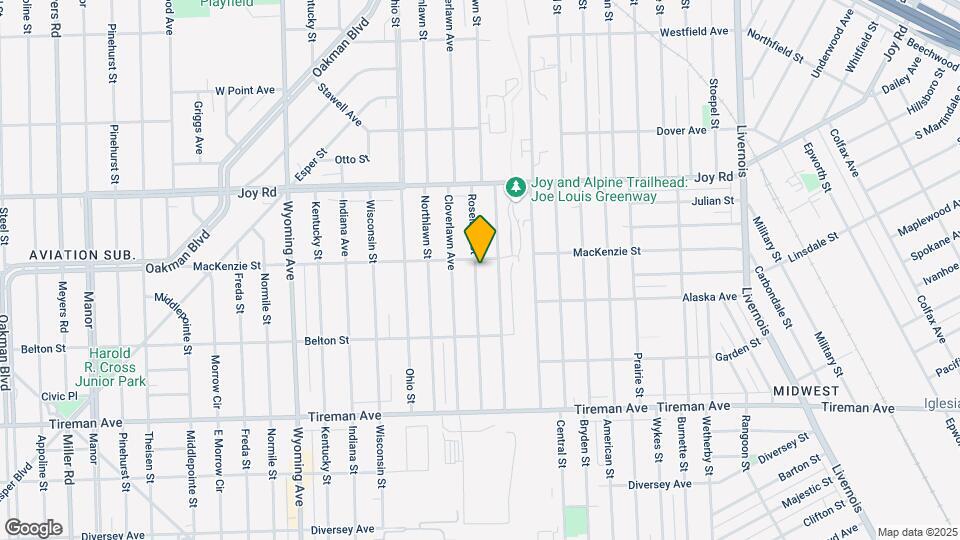 8350 Roselawn St Map and Location Details