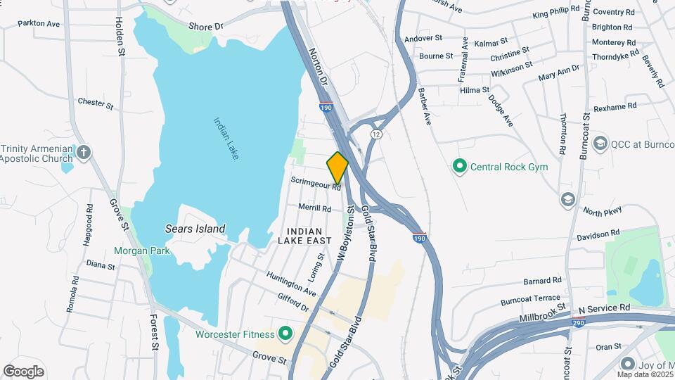 23 W Boylston Dr Mapa y Detalles de la Ubicación