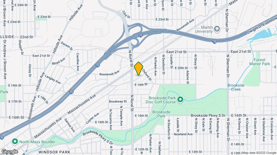 2827 E Brookside Ave Map and Location Details