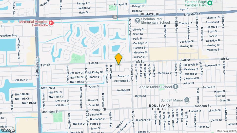 1600 N 73rd Way Map and Location Details