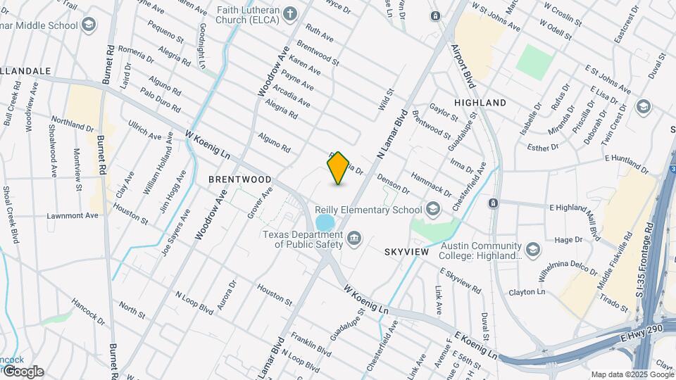 6008 N Lamar Blvd Map and Location Details