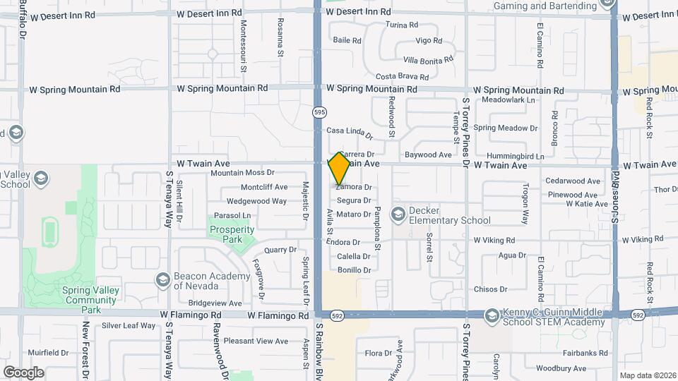 6845 Zamora Dr Map and Location Details