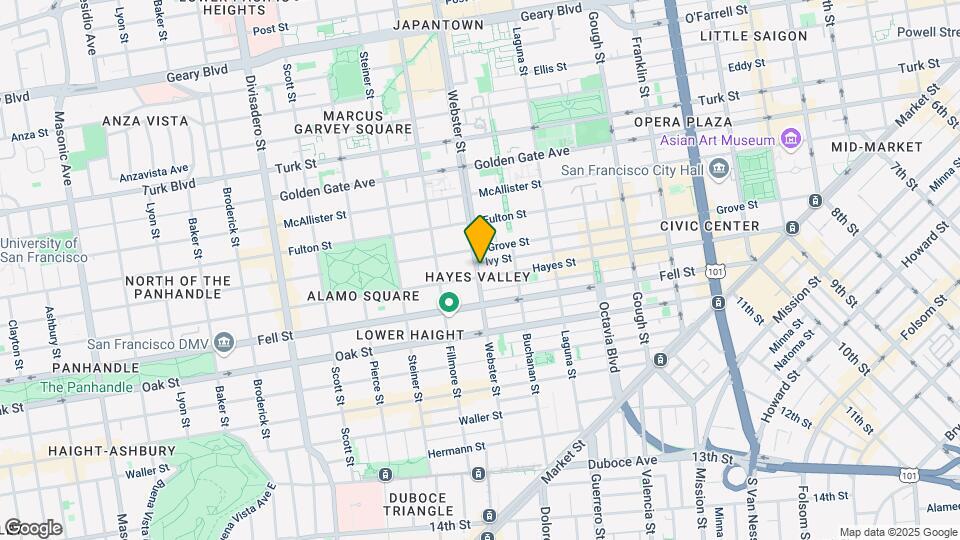 794-96 Hayes St & 604-08 Webster St Mapa y Detalles de la Ubicación