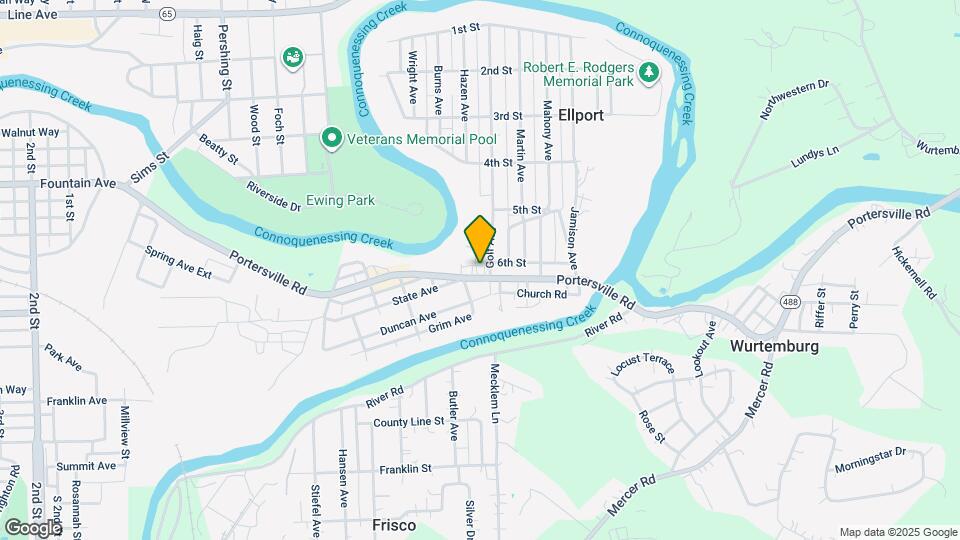 226 Portersville Rd Map and Location Details