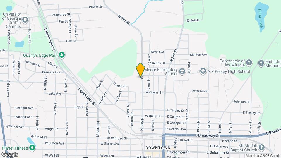 543 N 9th St Map and Location Details