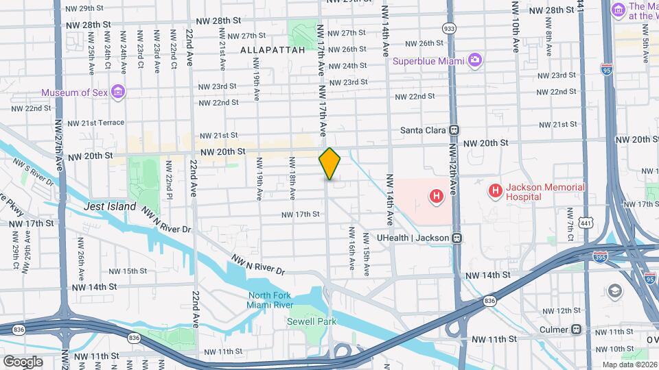 1837 NW 17th Ave Map and Location Details