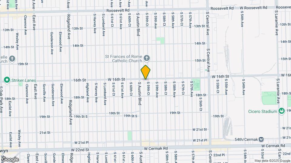 5929 W 16th St Map and Location Details