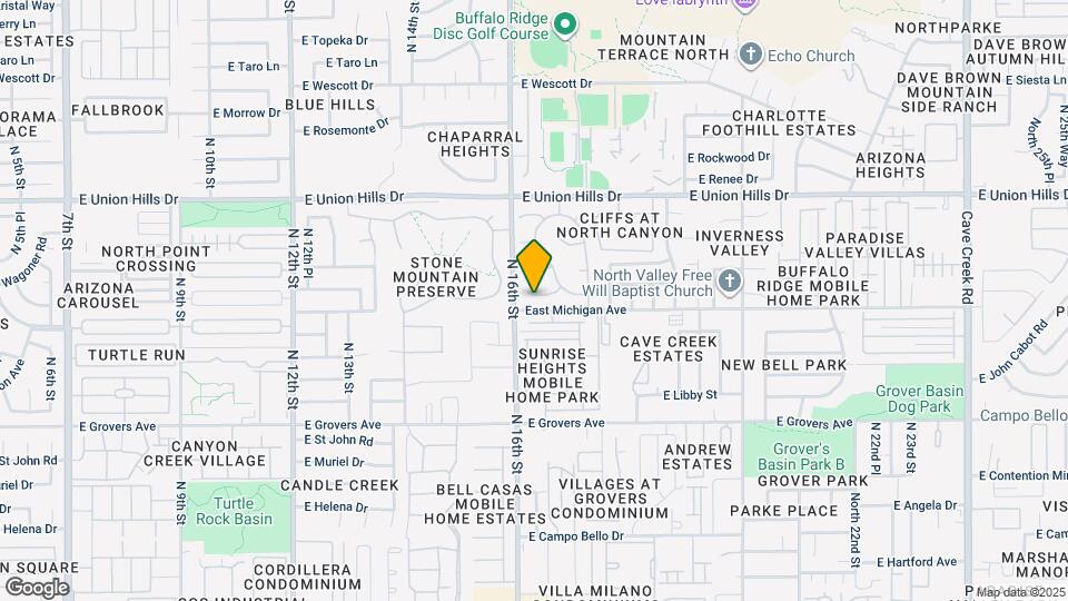 1611 E Villa Maria Dr Map and Location Details