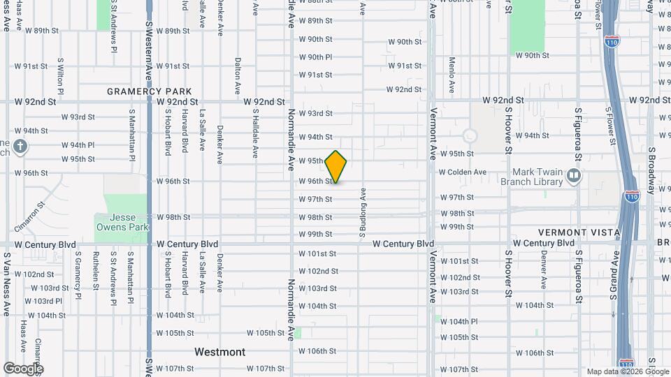 1246 W 96th St Mapa y Detalles de la Ubicación