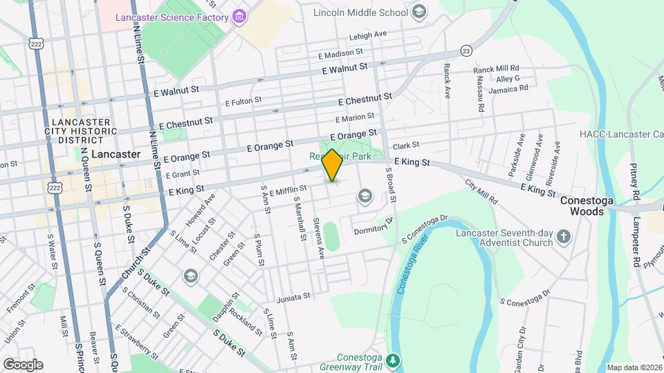 53 S Franklin St Map and Location Details