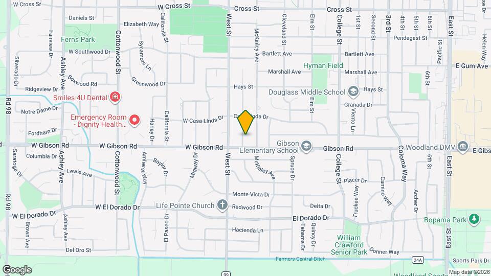 1231 1/2 Eunice Dr Map and Location Details