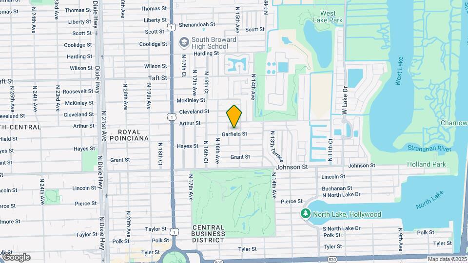 1515 Garfield St Map and Location Details