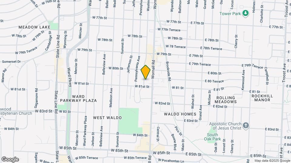 8029 Washington St Map and Location Details
