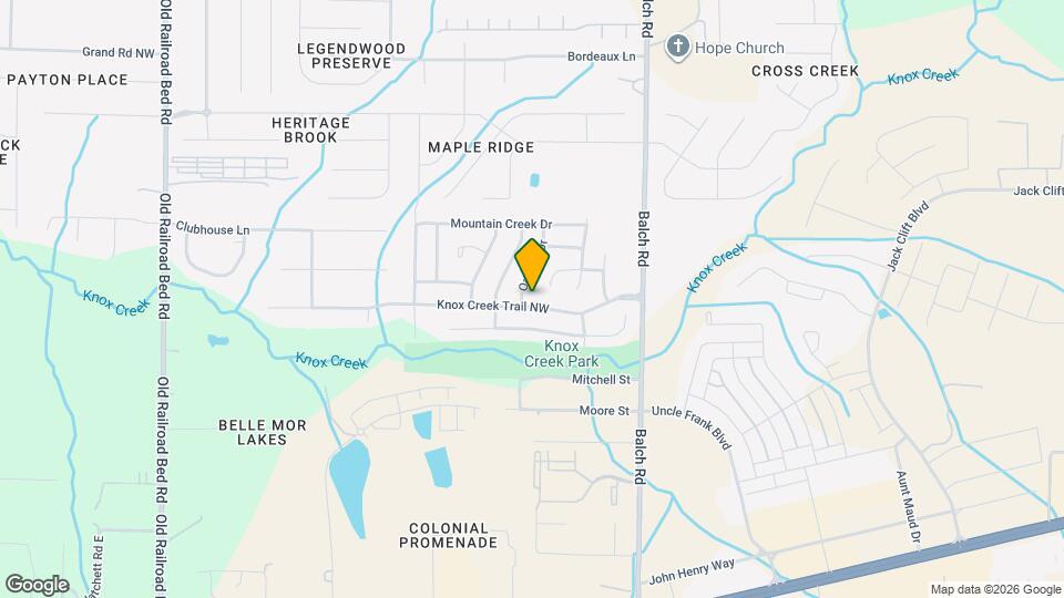 226 Knox Creek Trail NW Map and Location Details